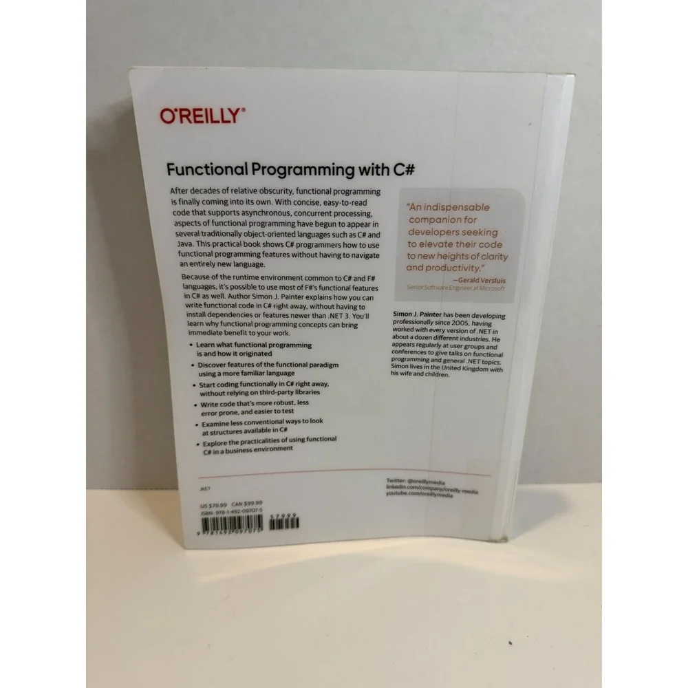 Functional Programming with C# Simon J Painter O'Reilly .NET Coding Book